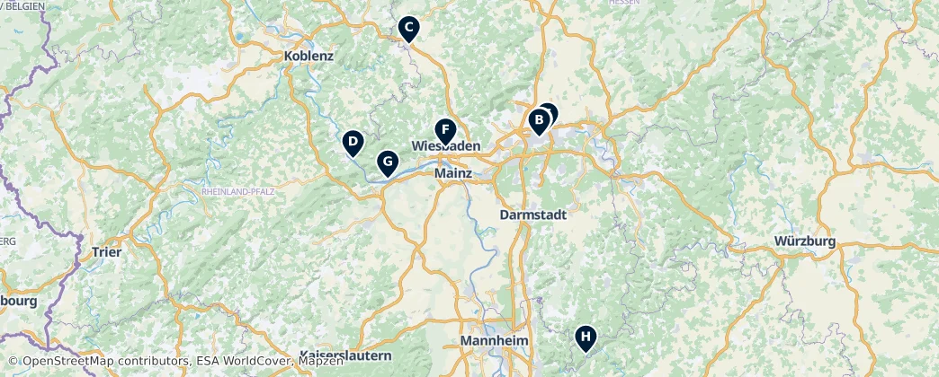 Map of Hesse