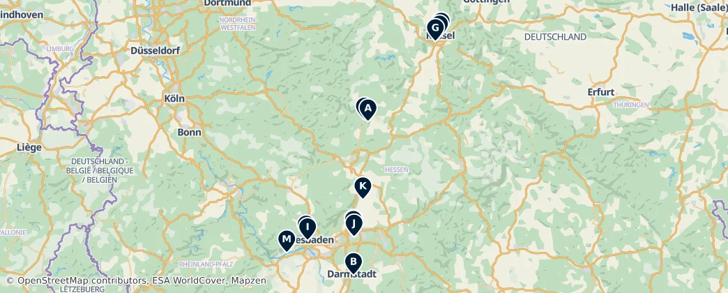 Map of Hesse