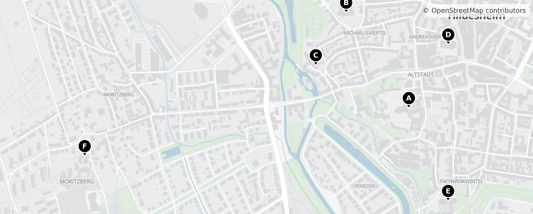 Map of Hildesheim
