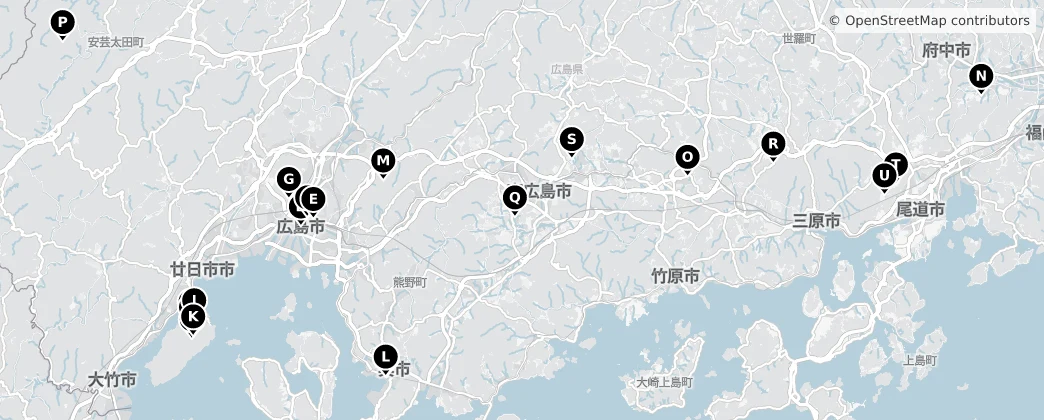 Map of Hiroshima