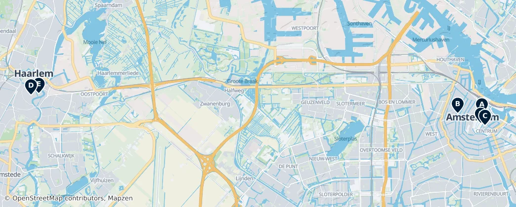 Map of Holanda do Norte