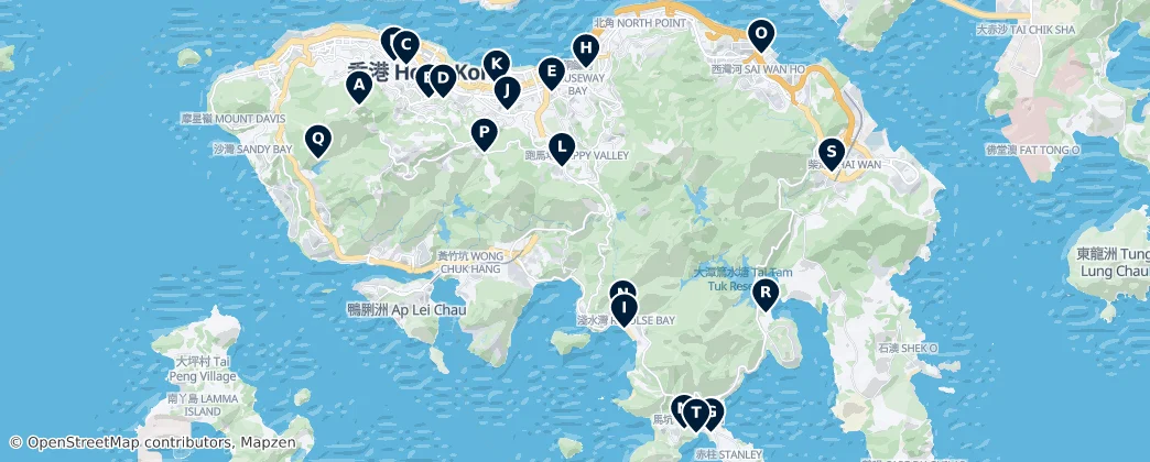 Map of Ilha de Hong Kong