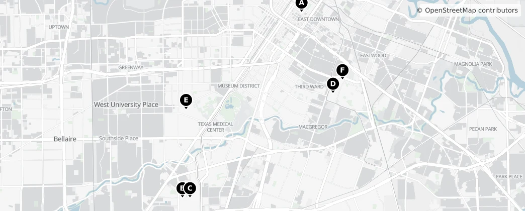 Map of Houston