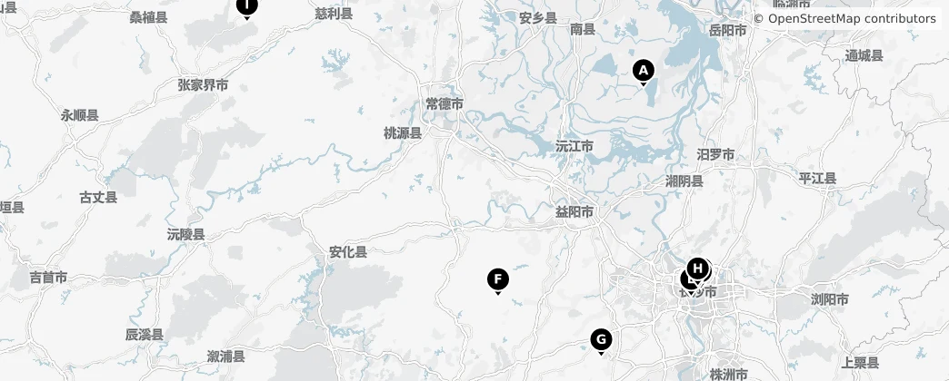 Map of Hunan