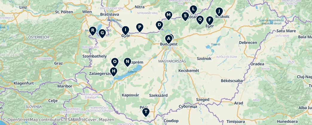 Map of Hungria