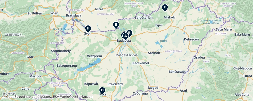 Map of Hungria