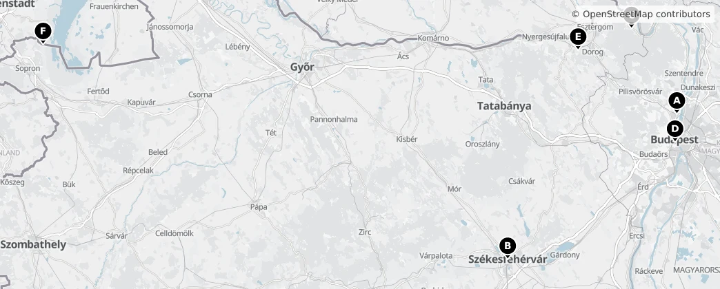 Map of Hungria