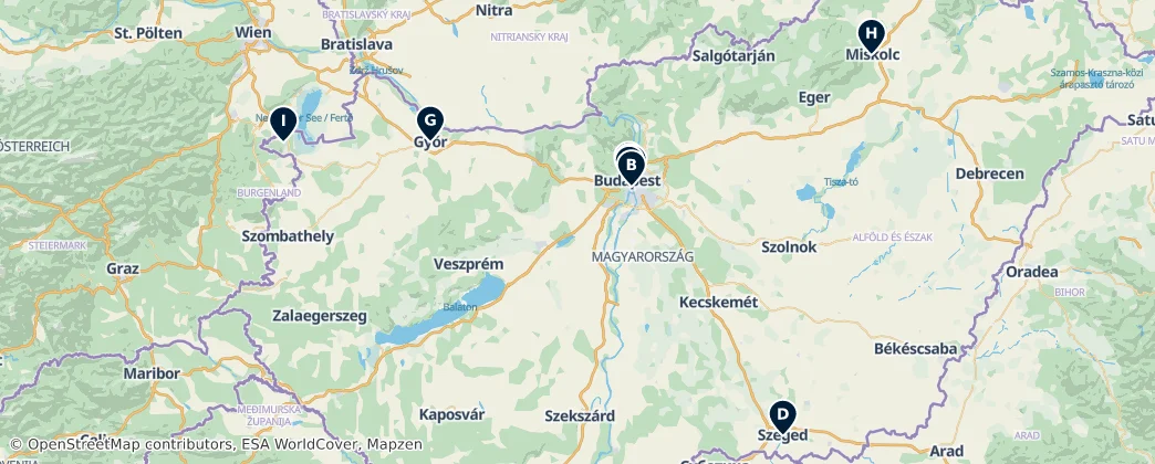 Map of Hungria