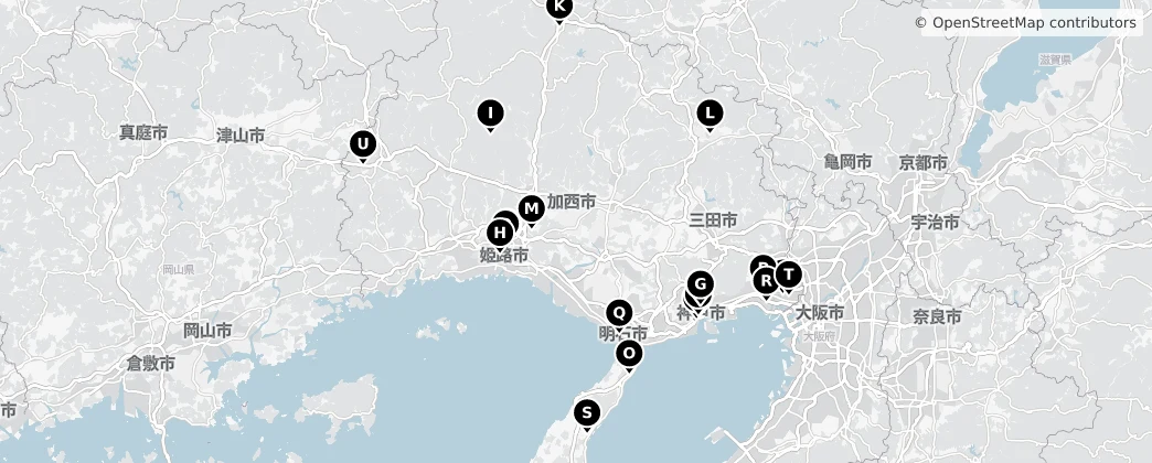 Map of Hyogo