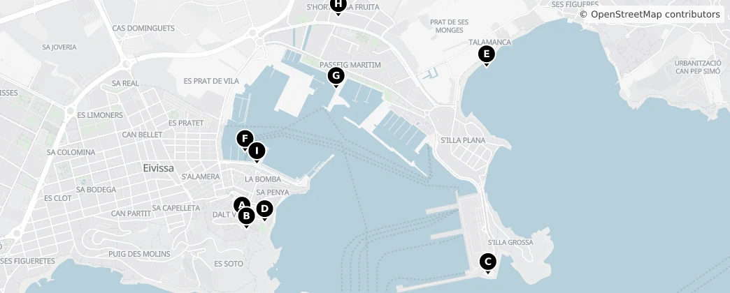 Map of Ibiza