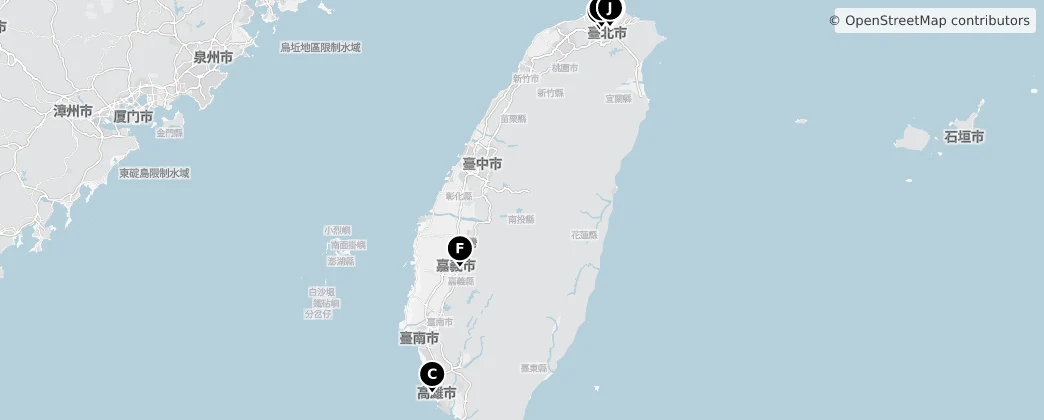Map of Ilha Formosa