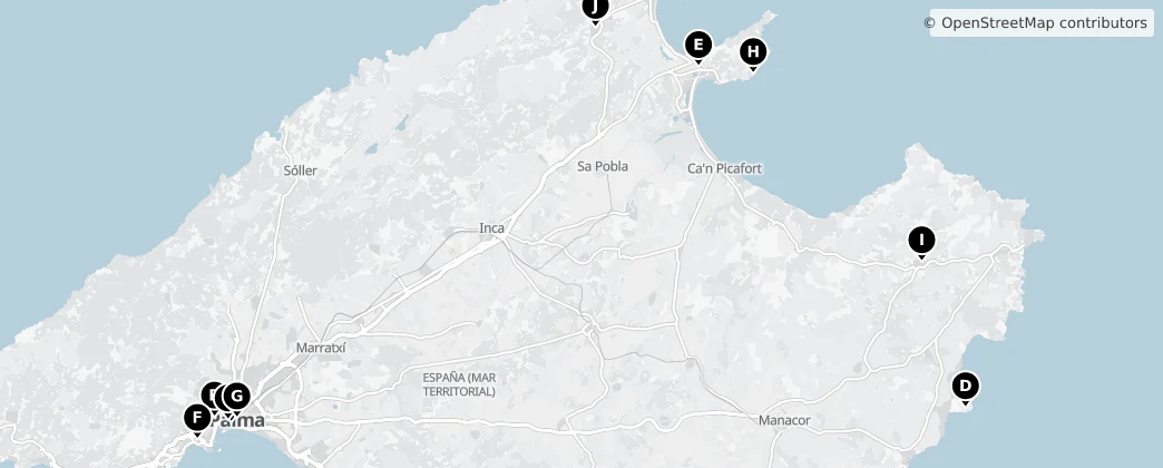 Map of Baleares