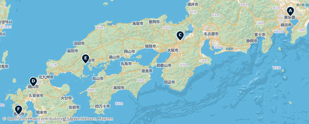Map of 日本列島