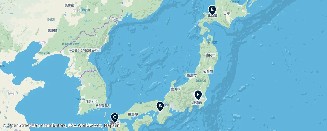 Map of 日本列島