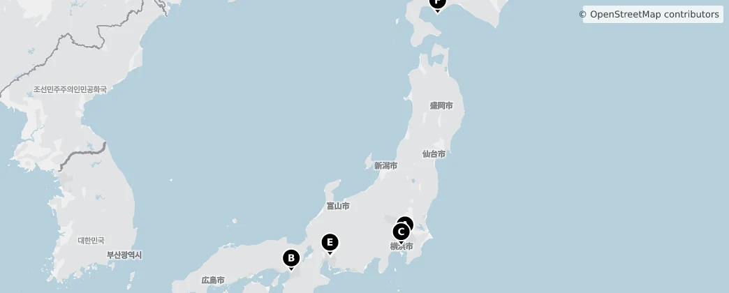 Map of 日本列島