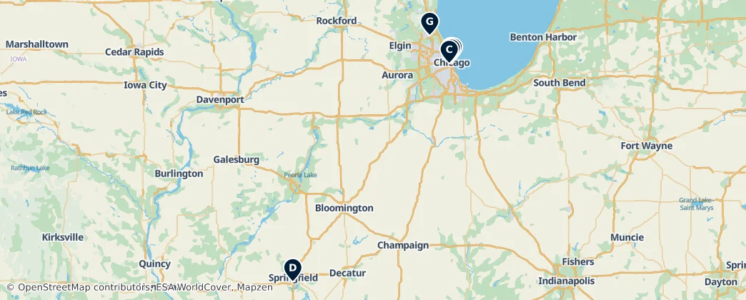 Map of Illinois