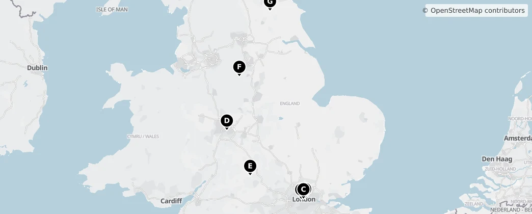 Map of England
