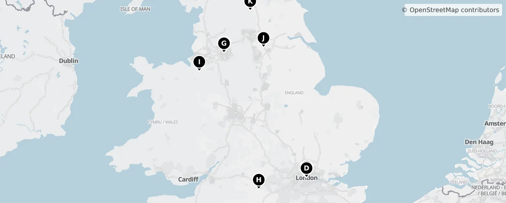 Map of England