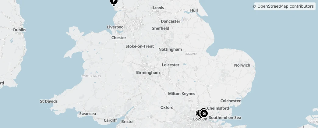 Map of England