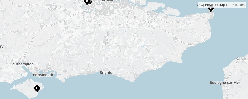 Map of England