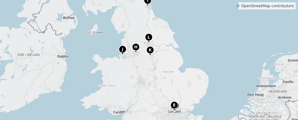 Map of England