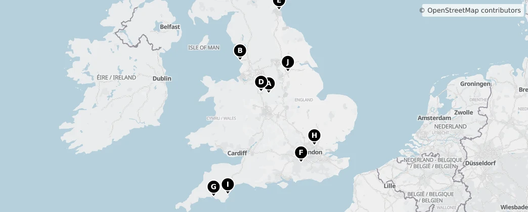 Map of England