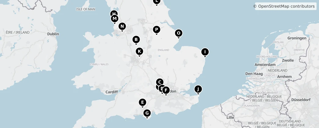 Map of England