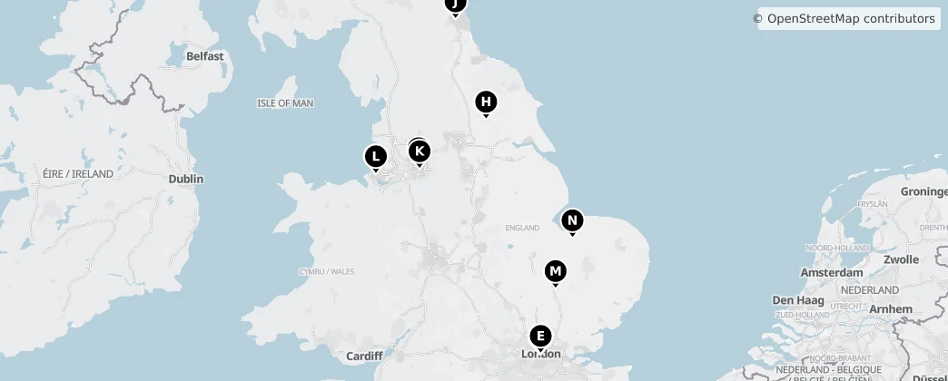 Map of England