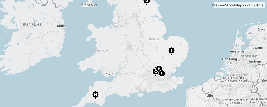 Map of England