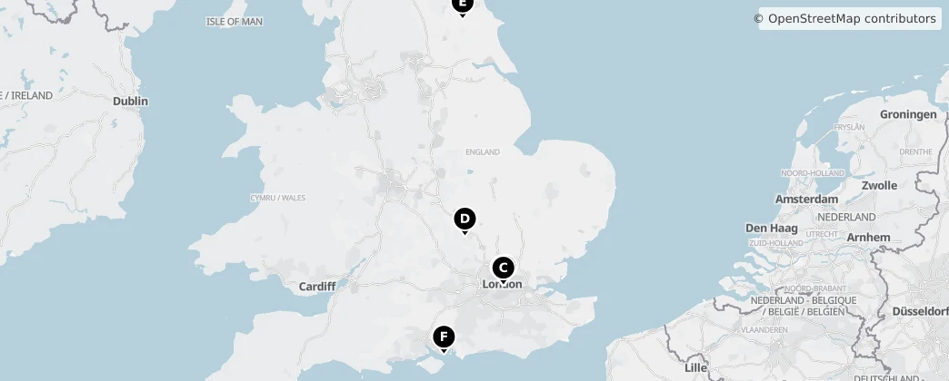 Map of England