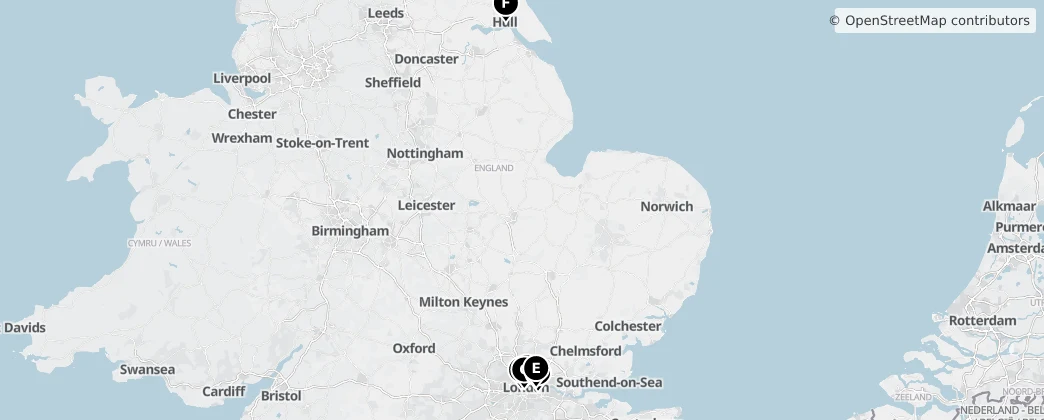 Map of England