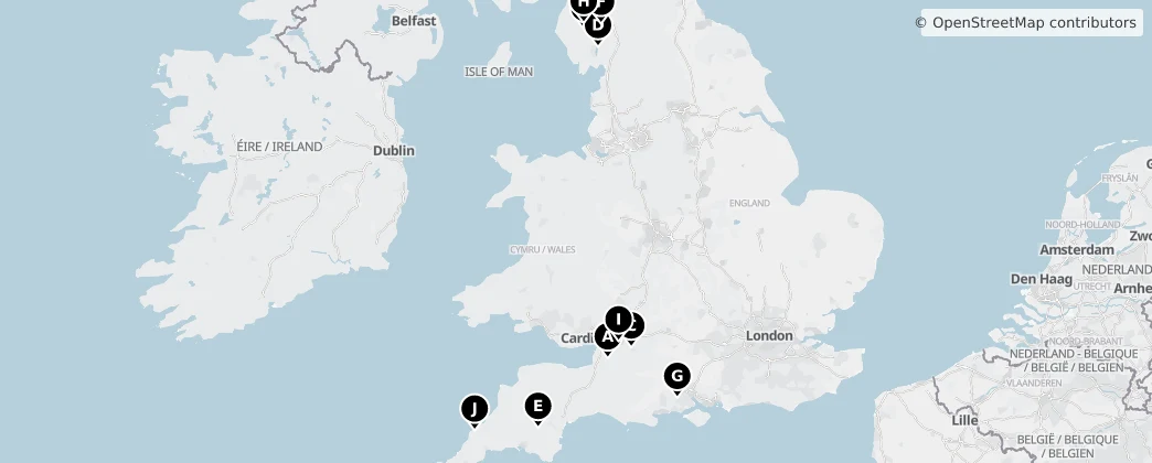 Map of England