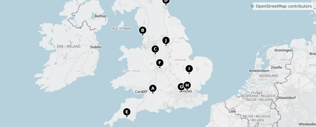 Map of England