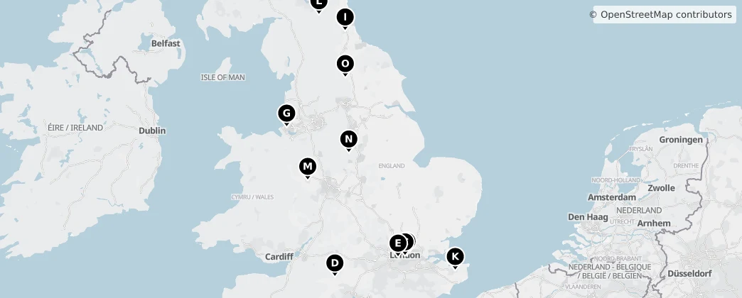 Map of England