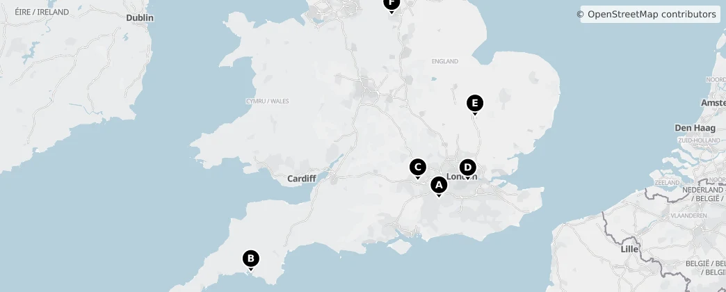 Map of England