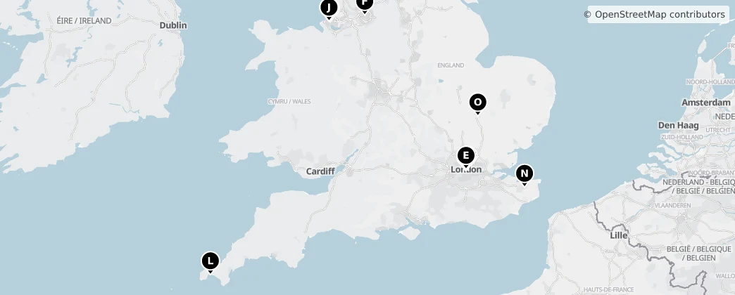Map of England