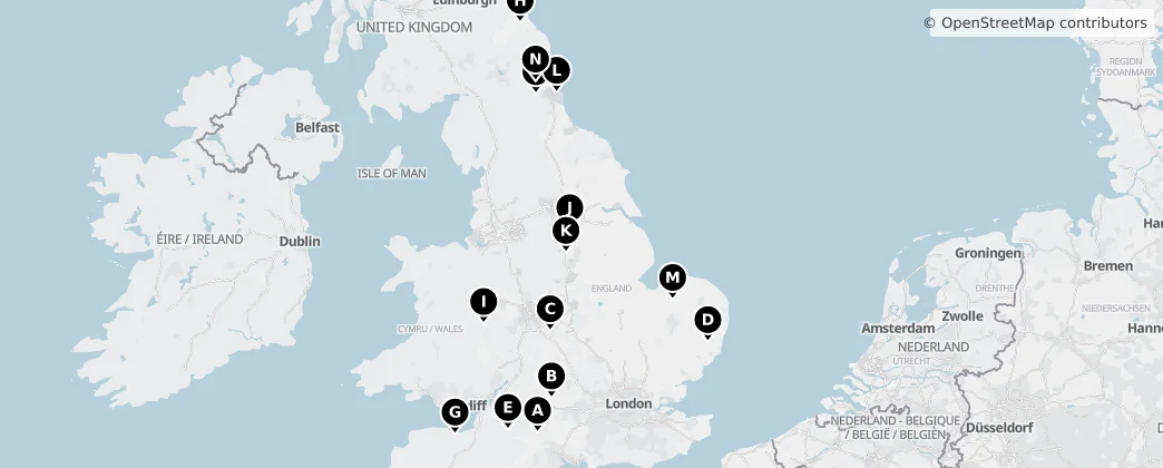 Map of England
