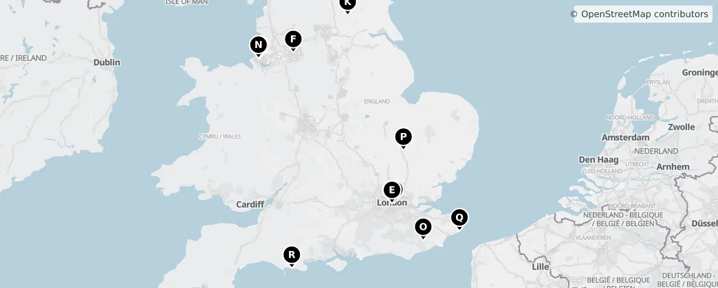 Map of England