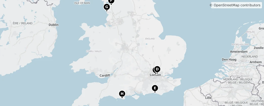 Map of England