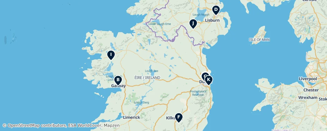 Map of Ireland