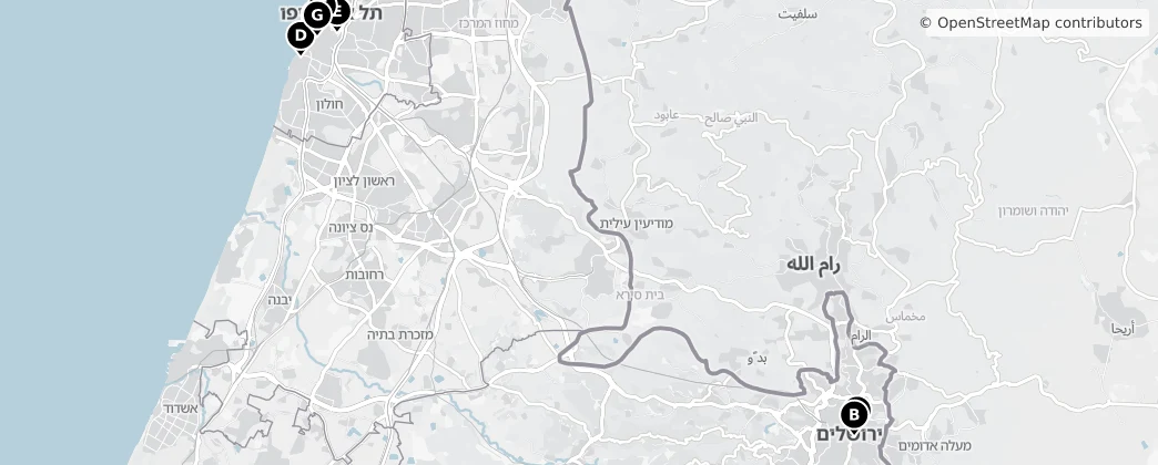 Map of Israel