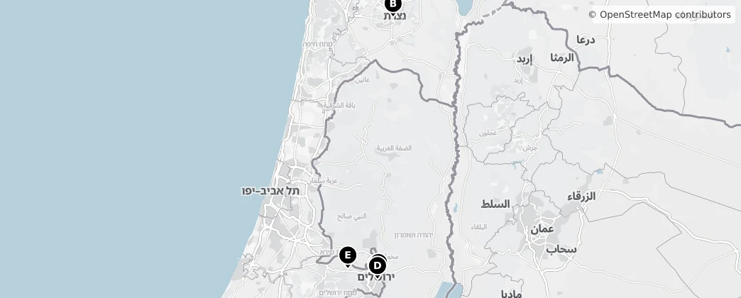 Map of Israel