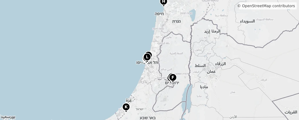 Map of Israel