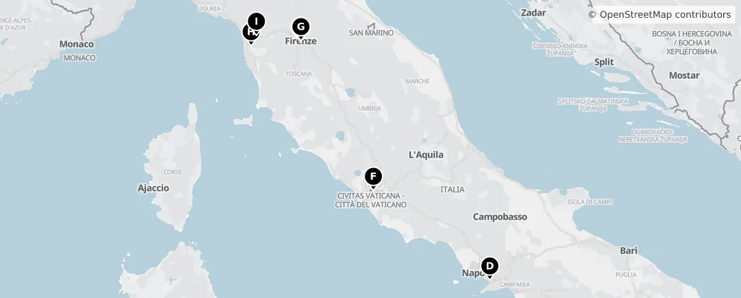 Map of Itália
