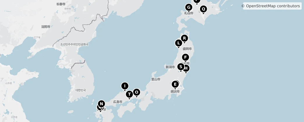 Map of Japão