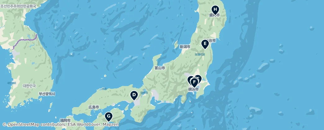 Map of Japão