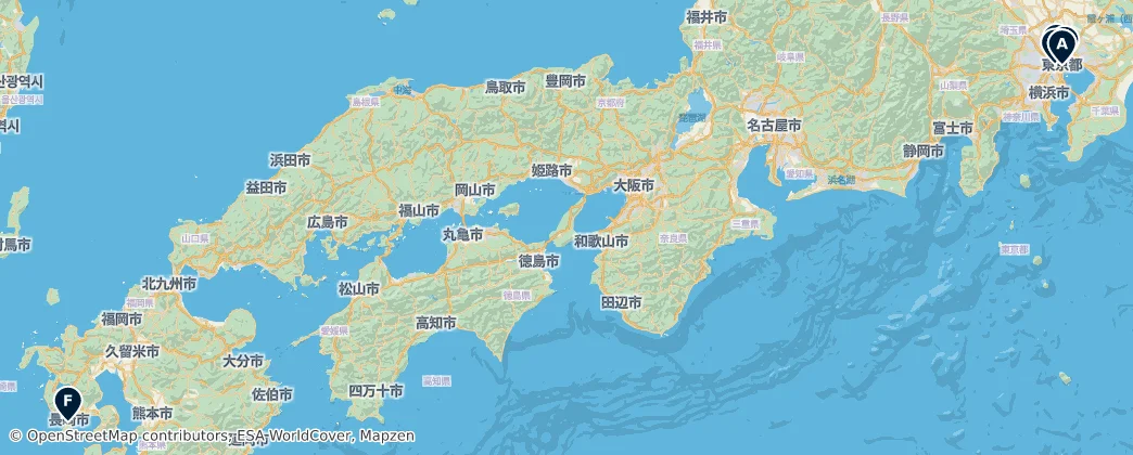 Map of Japão