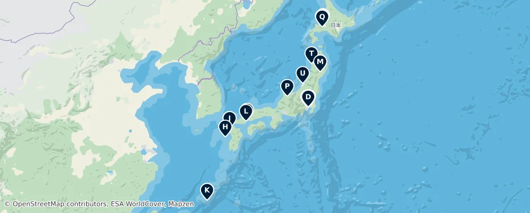 Map of Japão