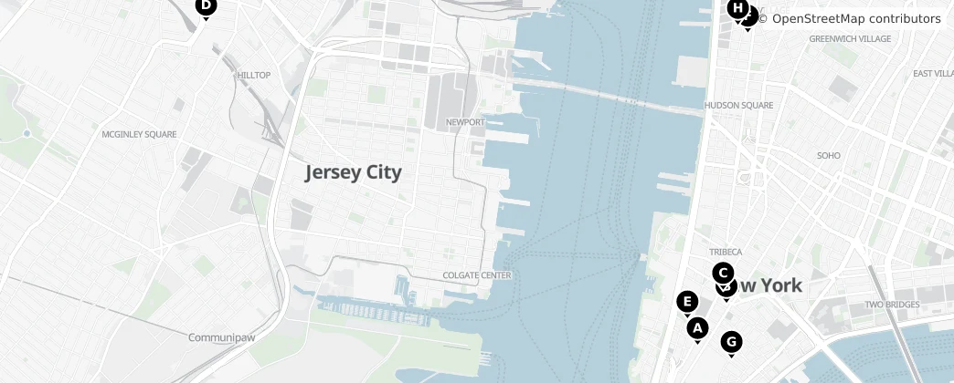 Map of Jersey City