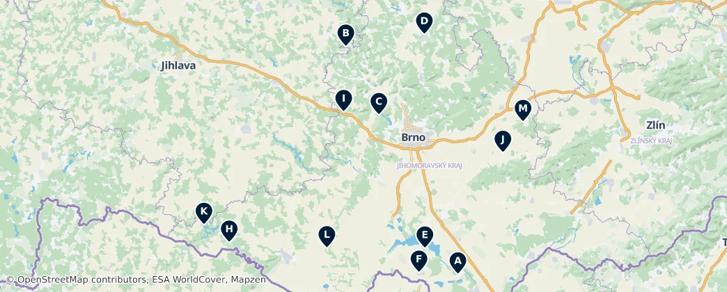 Map of Morávia do Sul